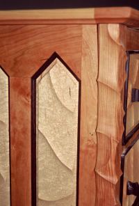 Carved Six Drawer Case detail