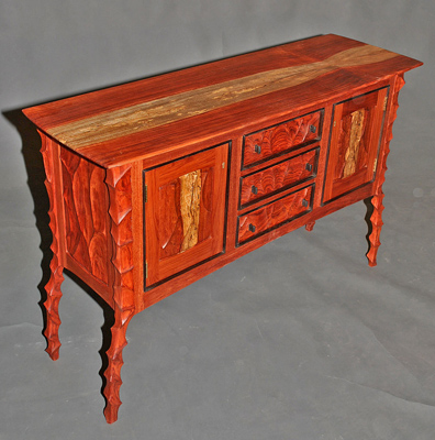 Cherry Burl Console