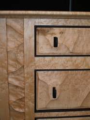 Detail of Birdseye Maple Sideboard